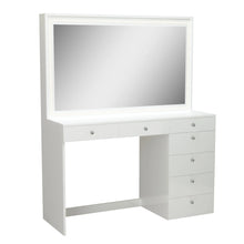 Boahaus Selene Lighted Vanity Table with Customizable LED Strip | Premium Design (OSTK)