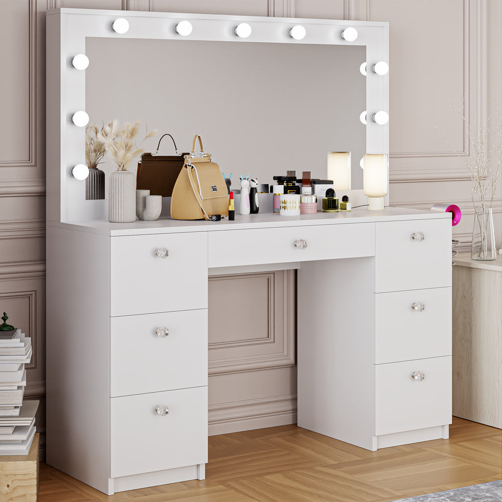 照明付き化粧台-Dressing table with lighting Amazon.com: Patikuin Vanity Desk with Mirror and Lights