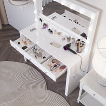 Boahaus Calliope Lighted Vanity Mirror with Three Drawers | White Premium Design