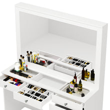 Boahaus Jane Makeup Vanity Table with Wide Mirror & Glass Top | Premium Design