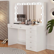 Boahaus Diana Makeup Vanity Desk with Built-in Lights, Storage & USB Ports | Premium Design (OSTK)