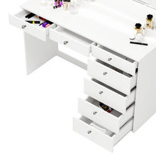 Boahaus Selene Lighted Vanity Table with Customizable LED Strip | Premium Design (OSTK)