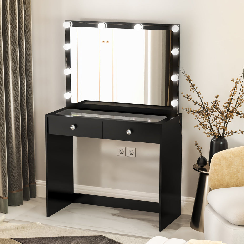 Suri Lighted Vanity (Glass Top)