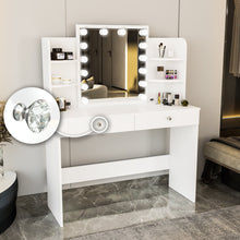 Boahaus Sophie Lighted Vanity Desk with Customizable Knobs | Black Elegance Redefined