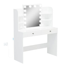 Boahaus Sophie Lighted Vanity Desk with Customizable Knobs | Black Elegance Redefined