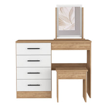 Boahaus Tyche Dressing Table with Storage Drawers, Mirror & Stool | Elegance Redefined