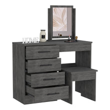 Boahaus Tyche Dressing Table with Storage Drawers, Mirror & Stool | Elegance Redefined