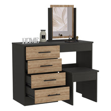 Boahaus Tyche Dressing Table with Storage Drawers, Mirror & Stool | Elegance Redefined