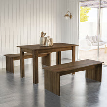 Boahaus Denali 3-Piece Dining Table Set with Benches | Premium Design