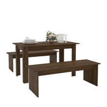 Boahaus Denali 3-Piece Dining Table Set with Benches | Premium Design