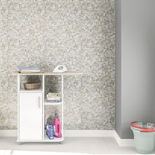 Boahaus Berlin Ironing Cabinet with Storage Shelves | White Premium Design