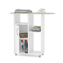 Boahaus Berlin Ironing Cabinet with Storage Shelves | White Premium Design