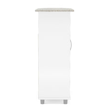 Boahaus Berlin Ironing Cabinet with Storage Shelves | White Premium Design