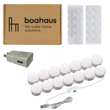 Boahaus Calliope Lighted Vanity Mirror with Three Drawers | White Premium Design