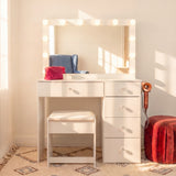 Venecia Lighted Makeup Vanity Desk