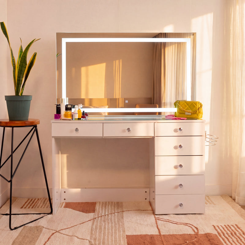 Boahaus Aria Premium Makeup Vanity with Speakers