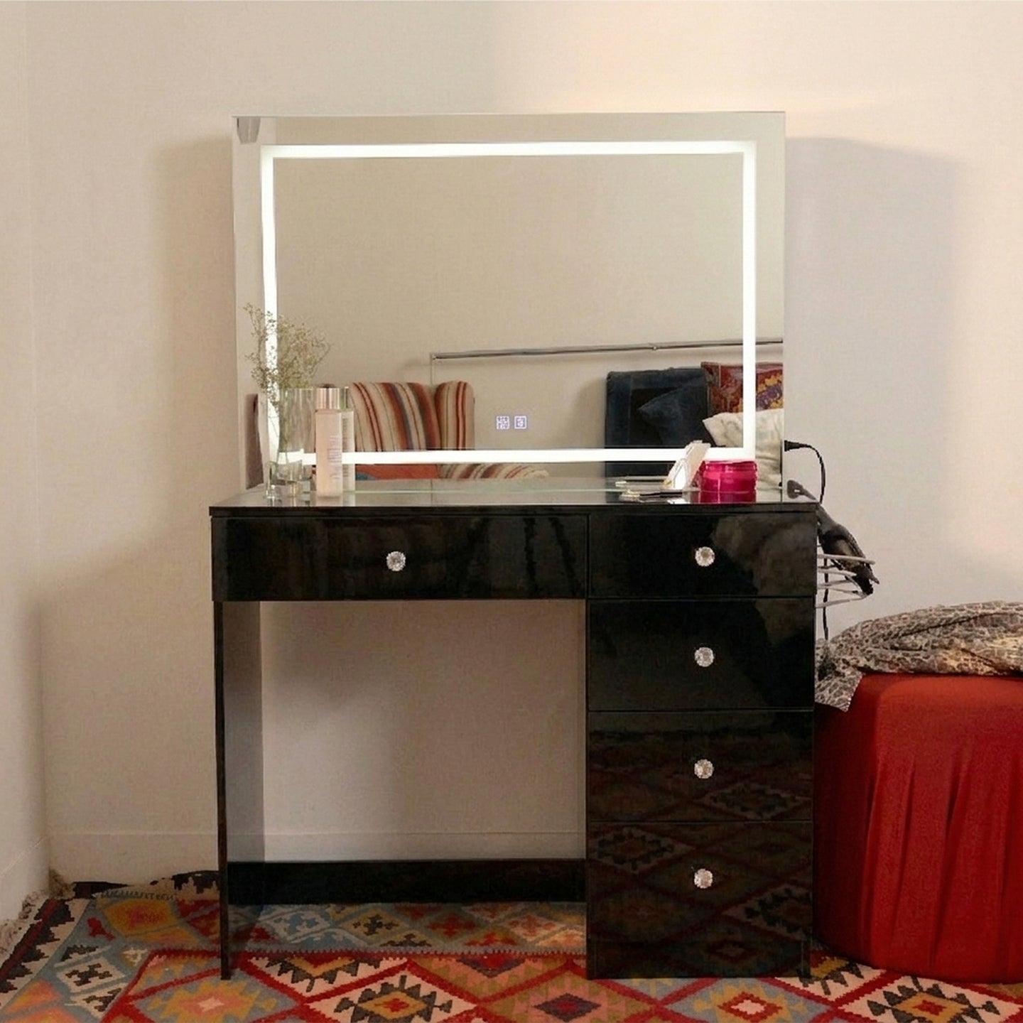 Cleo Premium Lighted Makeup Vanity Desk – Boahaus