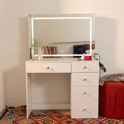 Cleo Premium Lighted Makeup Vanity Desk
