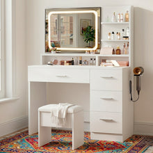 Nina Vanity Desk with LED Mirror