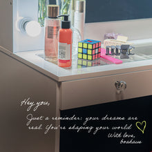 Jane Vanity Desk with Add-On Lighted Mirror