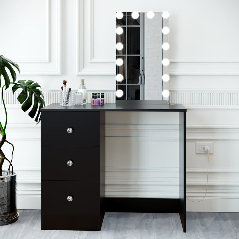 Boahaus Iris Lighted Vanity Table with Mirror | Premium Design