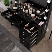 Boahaus Diana Makeup Vanity Desk with Built-in Lights, Storage & USB Ports | Premium Design