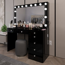 Boahaus Diana Makeup Vanity Desk with Built-in Lights, Storage & USB Ports | Premium Design