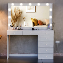 Diana Makeup Vanity Desk with Built-in Lights, Storage & USB Ports