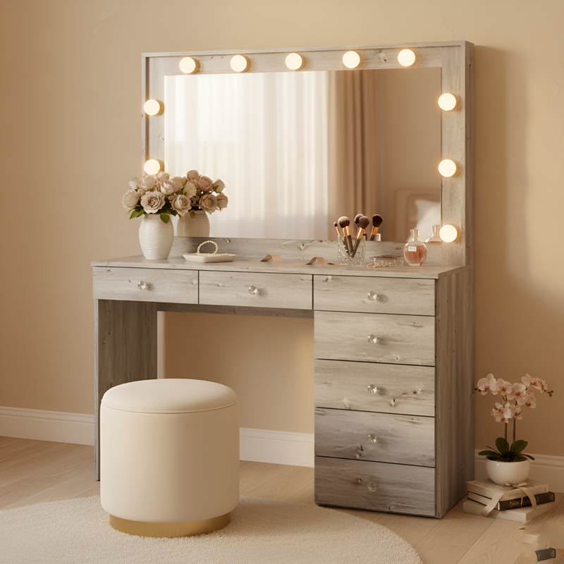 Diana Makeup Lighted Vanity Desk | Premium Design