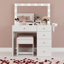 Venecia Lighted Makeup Vanity Desk