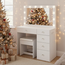 Venecia Lighted Makeup Vanity Desk