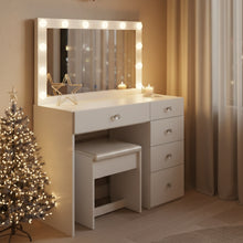 Venecia Lighted Makeup Vanity Desk