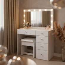Venecia Lighted Makeup Vanity Desk