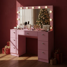 Freya Lighted Makeup Vanity Desk