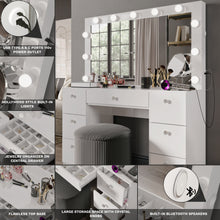 Tess Makeup Vanity with Built-In Lights, USB Ports, and Sleek Design | Premium Boahaus Vanity