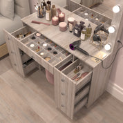 Freya Lighted Makeup Vanity Desk