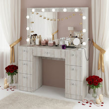 Freya Lighted Makeup Vanity Desk