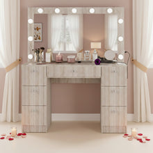 Freya Lighted Makeup Vanity Desk
