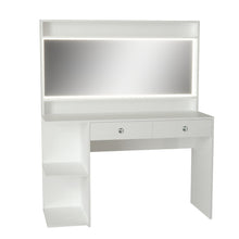 Nixi Lighted Vanity with Adjustable LED Lights & Ample Storage