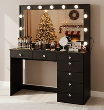 Serena Lighted Makeup Vanity Desk