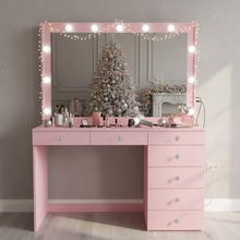 Serena Lighted Makeup Vanity Desk