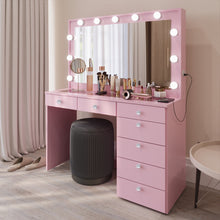 Serena Lighted Makeup Vanity Desk