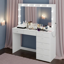 Serena Lighted Makeup Vanity Desk
