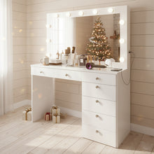 Serena Lighted Makeup Vanity Desk