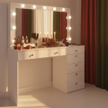 Serena Lighted Makeup Vanity Desk