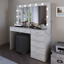 Serena Lighted Makeup Vanity Desk