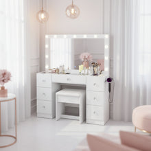 Yara Lighted Makeup Vanity Desk