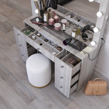 Yara Lighted Makeup Vanity Desk