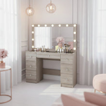 Yara Lighted Makeup Vanity Desk