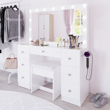 Yara Lighted Makeup Vanity Desk